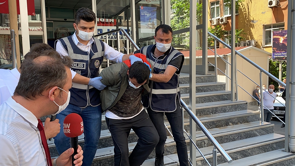 Ambulans çalan zanlı adliyeye sevk edildi