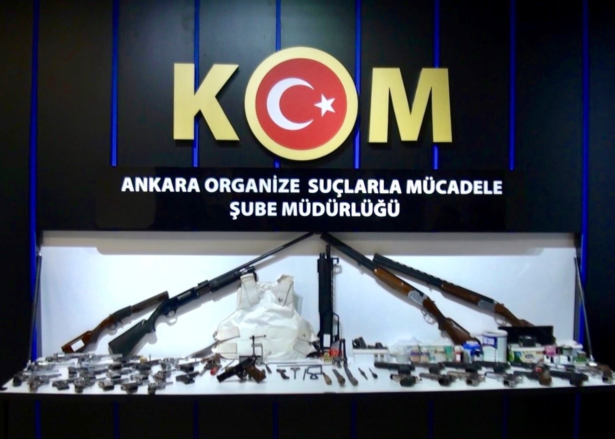 Ankara merkezli silah kaçakçılığı operasyonu: 8 gözaltı
