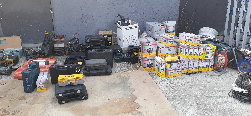 Ankara polisi çalıntı elektrikli inşaat malzemelerini tek tek buldu