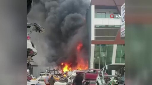 Ankara’da hurdalık alanda yangın