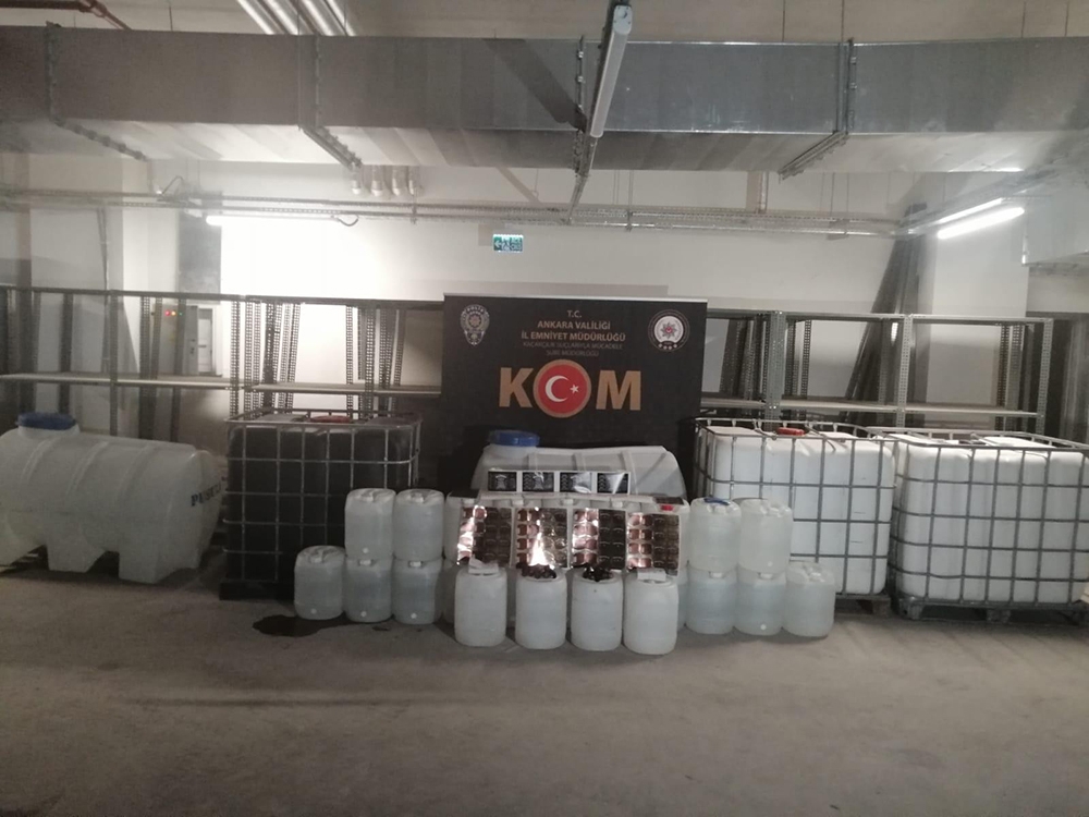 Ankarada Kaçak İçki Operasyonu
