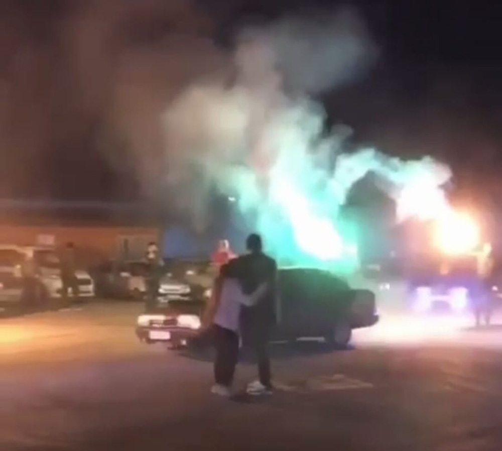 Antalya’da drift eşliğinde evlilik teklifi