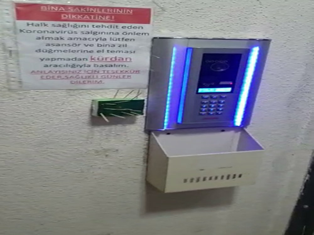 Apartman yöneticisinden korona virüse karşı ‘kürdanlı’ tedbir