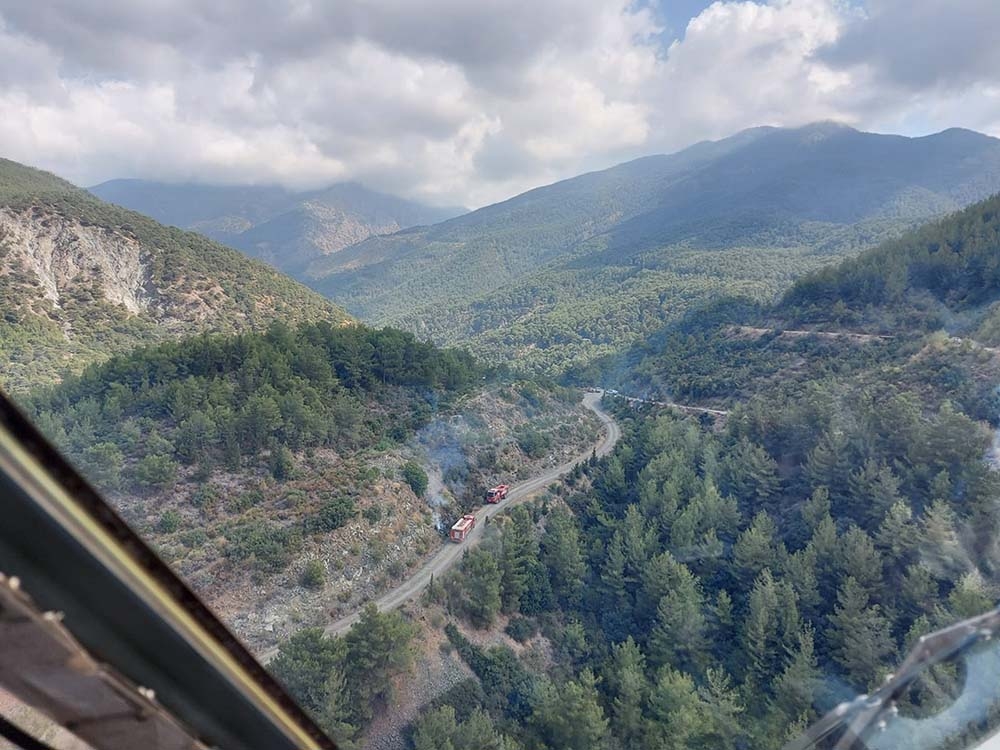 Arsuz’da orman yangını