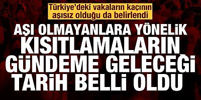 Aşı olmayanlara yönelik kısıtlamaların gündeme geleceği tarih belli oldu