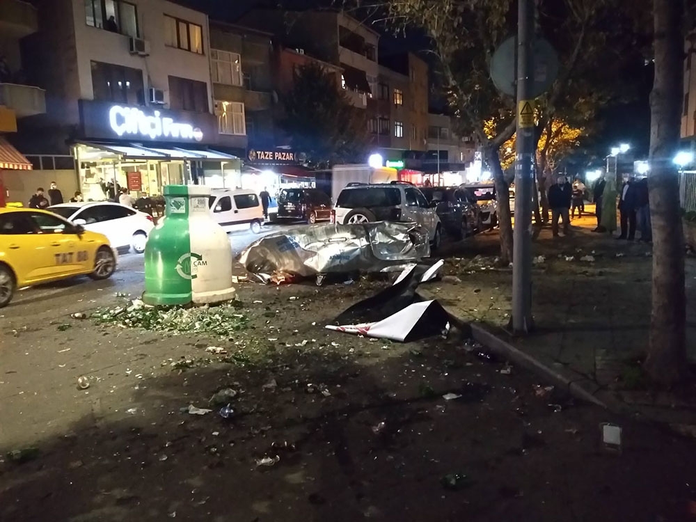 Ataşehir’deki patlamaya ilişkin ekiplerin incelemesi sürüyor
