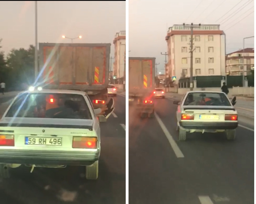 Ayaklarını camdan çıkarıp yolculuk yaptı