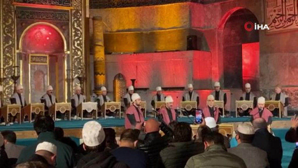 Ayasofya’da Mi’raciye okundu