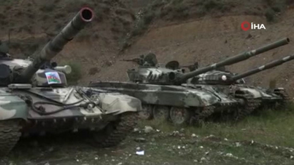 Azerbaycan ordusu, Ermenistan’a ait tankları ve mühimmatları ele geçirdi