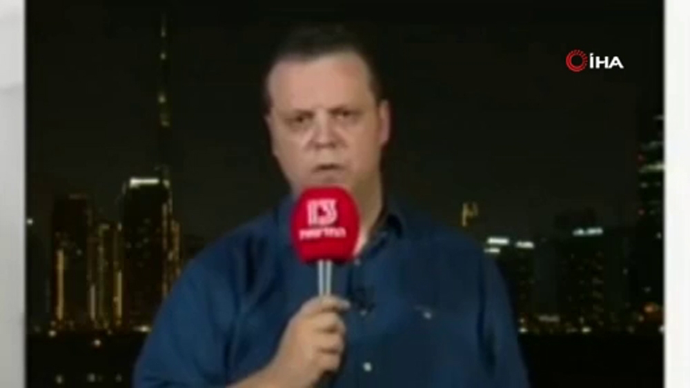 BAE’deki İsrailli muhabir canlı yayında bayıldı