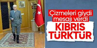 Bahçeli çizmelerini giydi, Kıbrıs Türk’tür mesajını verdi