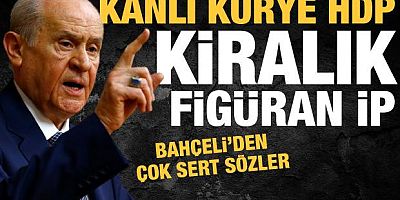 Bahçeli'den çok sert açıklamalar! 'Kanlı kurye HDP, kiralık figüran İP'
