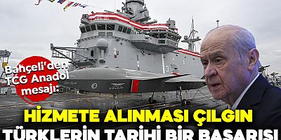 Bahçeli'den TCG Anadolu mesajı: Çılgın Türklerin tarihi başarısı