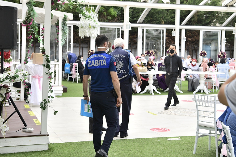 Bahçelievler’de düğün salonlarına ‘Koronavirüs’ denetimi