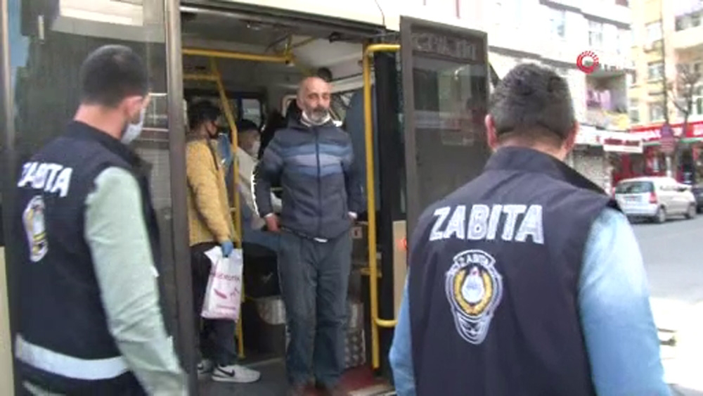 Bahçelievler’de minibüslerde yolcu denetimi