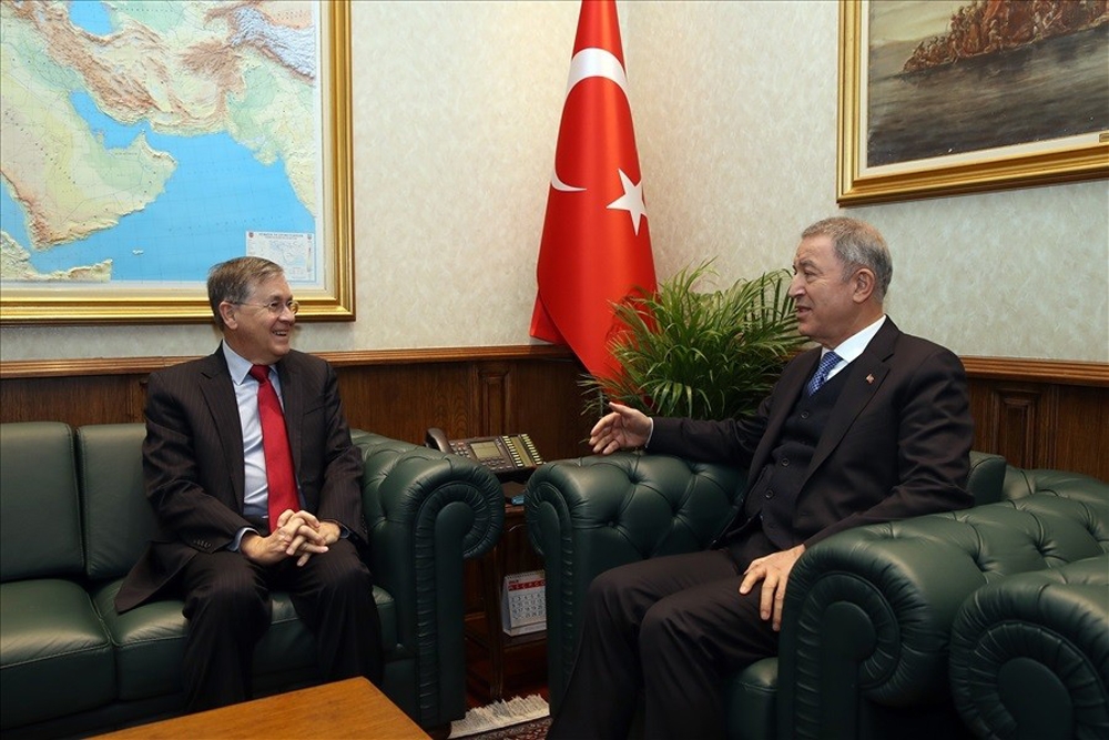 Bakan Akar, Abdnin Ankara Büyükelçisi David M. Satterfieldi Kabul Etti