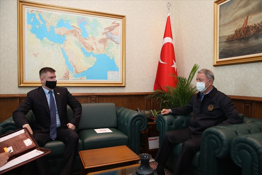 Bakan Akar, Ukrayna Savunma Bakan Yardımcısı Myroniuk’u kabul etti