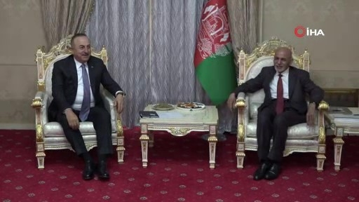 Bakan Çavuşoğlu, Afganistan Cumhurbaşkanı Gani ile görüştü