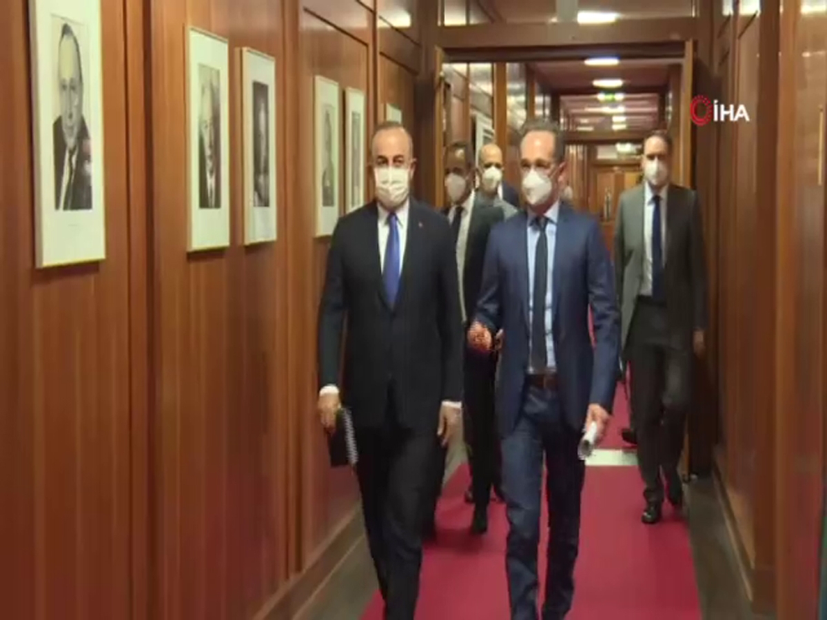 Bakan Çavuşoğlu, Alman mevkidaşı Maas ile görüştü