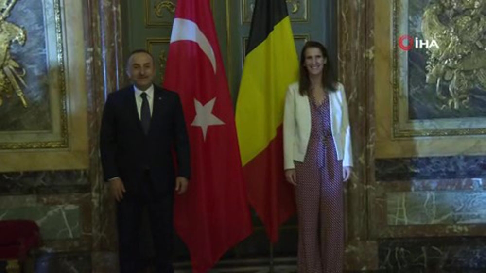 Bakan Çavuşoğlu, Belçika Dışişleri Bakanı Wilmes ile bir araya geldi