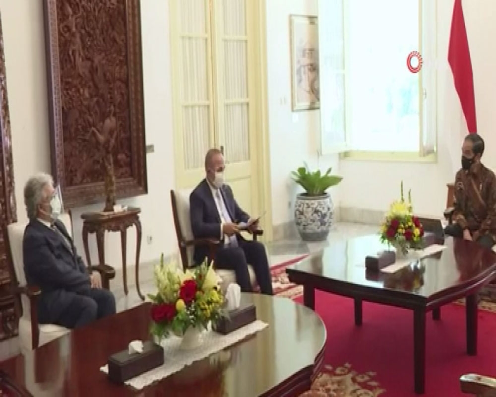Bakan Çavuşoğlu, Endonezya Cumhurbaşkanı Widodo tarafından kabul edildi