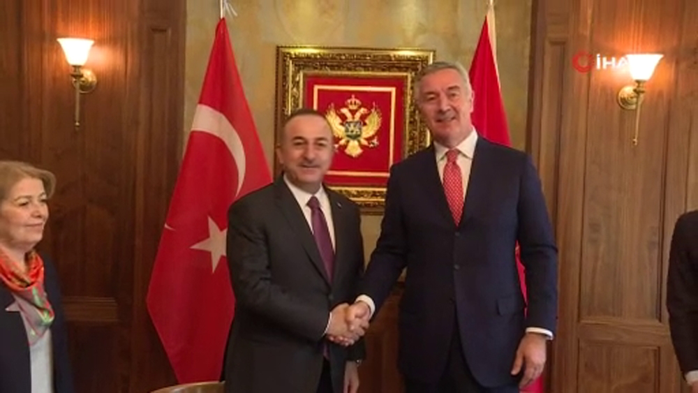 Bakan Çavuşoğlu, Karadağ Cumhurbaşkanı Cukanoviç ile görüştü