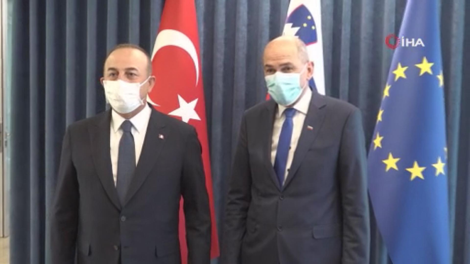 Bakan Çavuşoğlu, Slovenya Başbakanı Jansa ile görüştü