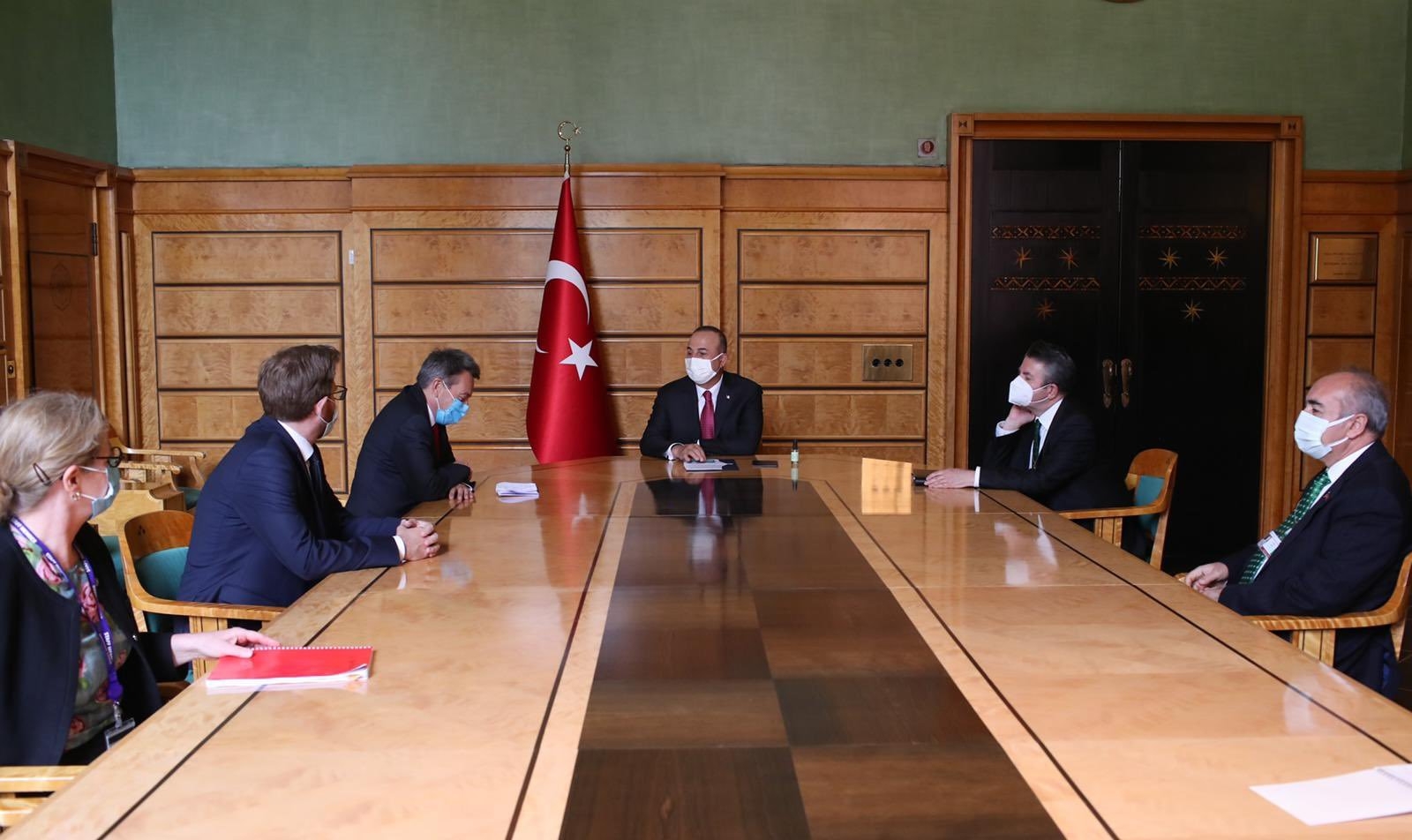 Bakan Çavuşoğlu, Uluslararası Kızılhaç Komitesi Başkanı Maurer ile görüştü