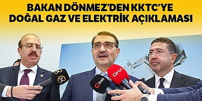Bakan Dönmezden KKTC'ye Doğalgaz Ve Elektrik Açıklaması
