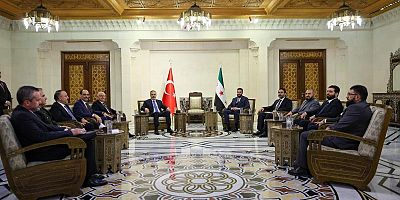 Bakan Fidan, Bakan Güler ve MİT Başkanı Kalın Şam'da