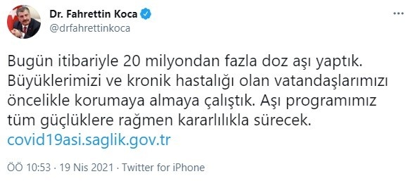 Bakan Koca: 