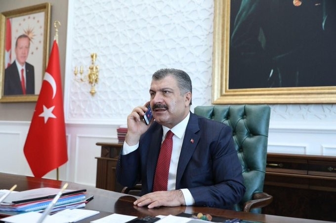 Bakan Koca Azeri mevkidaşı ile görüştü