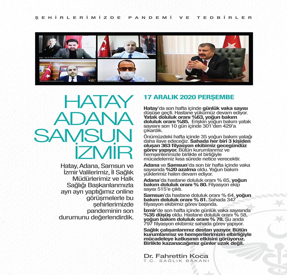 Bakan Koca: “Birlikte kazanacağımız günler uzak değil”
