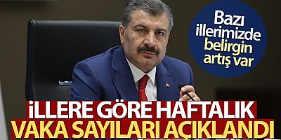 Bakan Koca, illere göre haftalık vaka sayılarını açıkladı