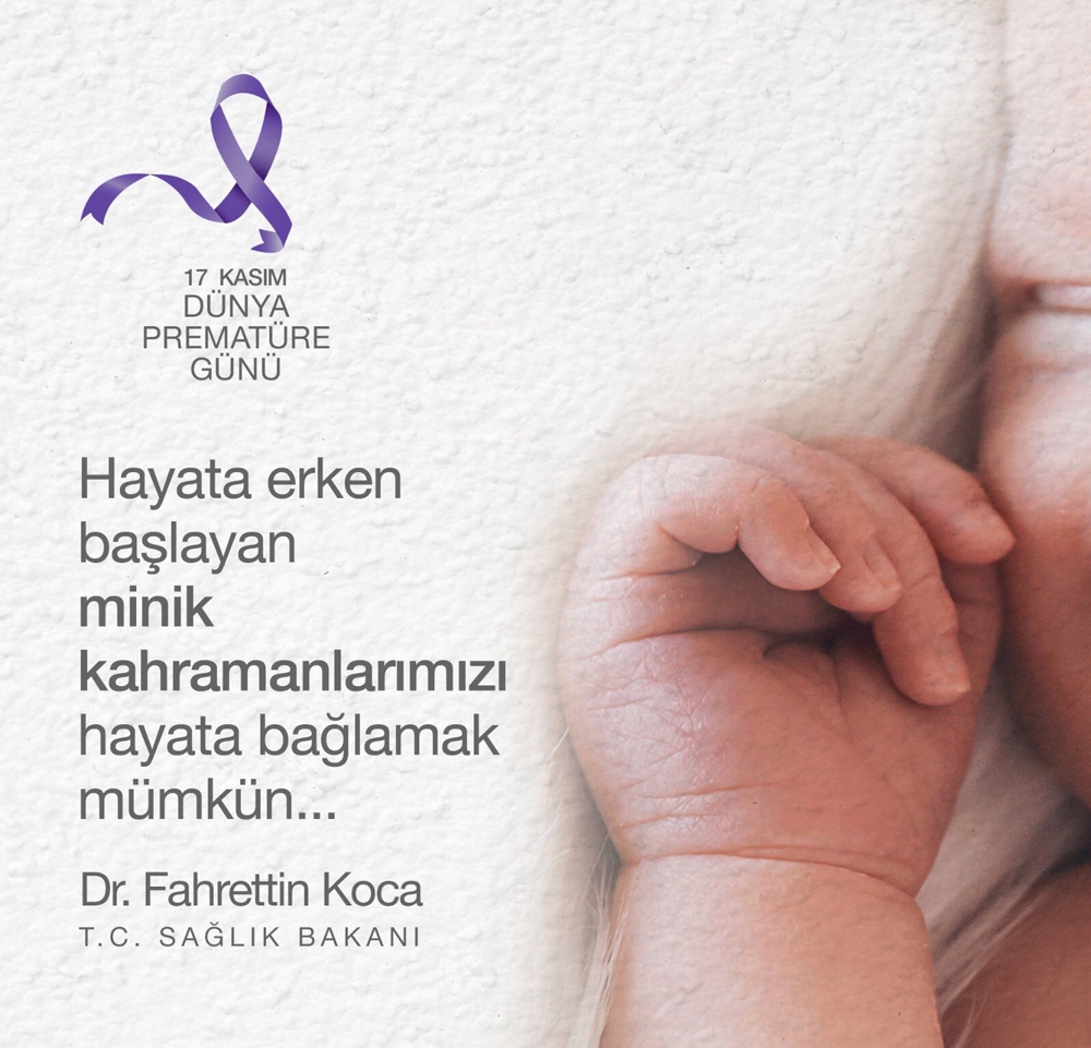 Bakan Kocadan Prematüre Günü Paylaşımı