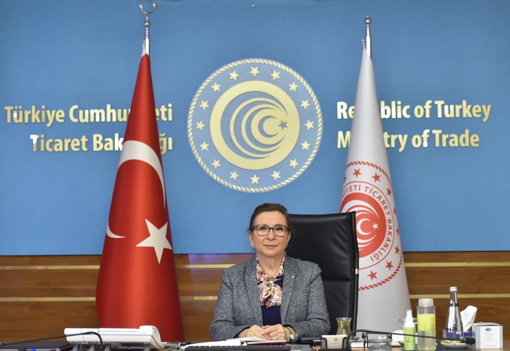 Bakan Pekcan çeşitli sektörlerin ihracatçı birlik başkanlarıyla görüştü