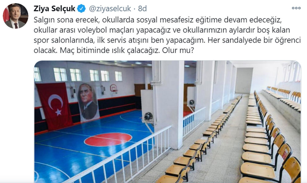 Bakan Selçuk’tan ’salgın sona erecek’ paylaşımı