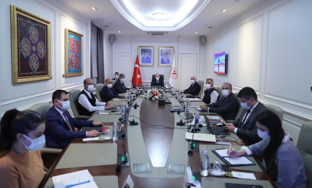 Bakan Soylu başkanlığında koronavirüs toplantısı