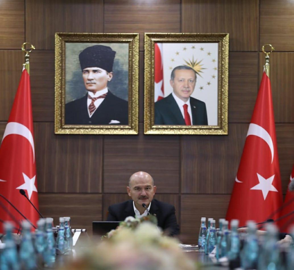 Bakan Soylu Diyarbakır’da güvenlik toplantısına katıldı