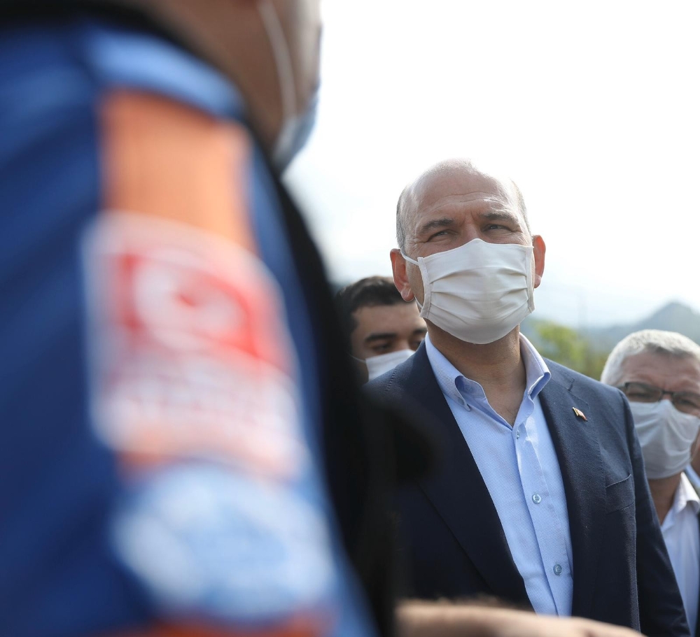 Bakan Soylu, Giresun’da  incelemelerde bulundu