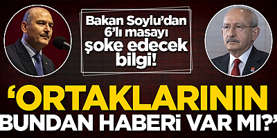Bakan Soylu Kılıçdaroğlu'na sordu: Ortaklarının bundan haberi var mı?