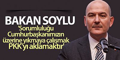 'Sorumluluğu Cumhurbaşkanımızın üzerine yıkmaya çalışmak PKK'yı aklamaktır'