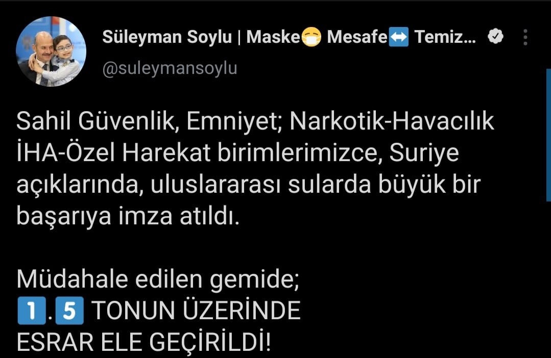 Bakan Soylu: 