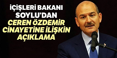 Bakan Soyludan Ceren Özdemir Cinayetine İlişkin Açıklama