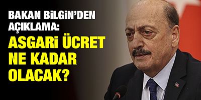 Bakan Vedat Bilgin'den asgari ücret açıklaması
