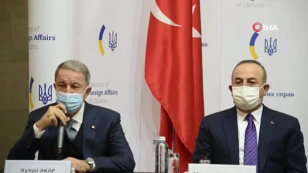 Bakanı Akar:“Ortak tarihimizin olduğu Ukrayna ile stratejik ilişkilerimize önem veriyoruz”
