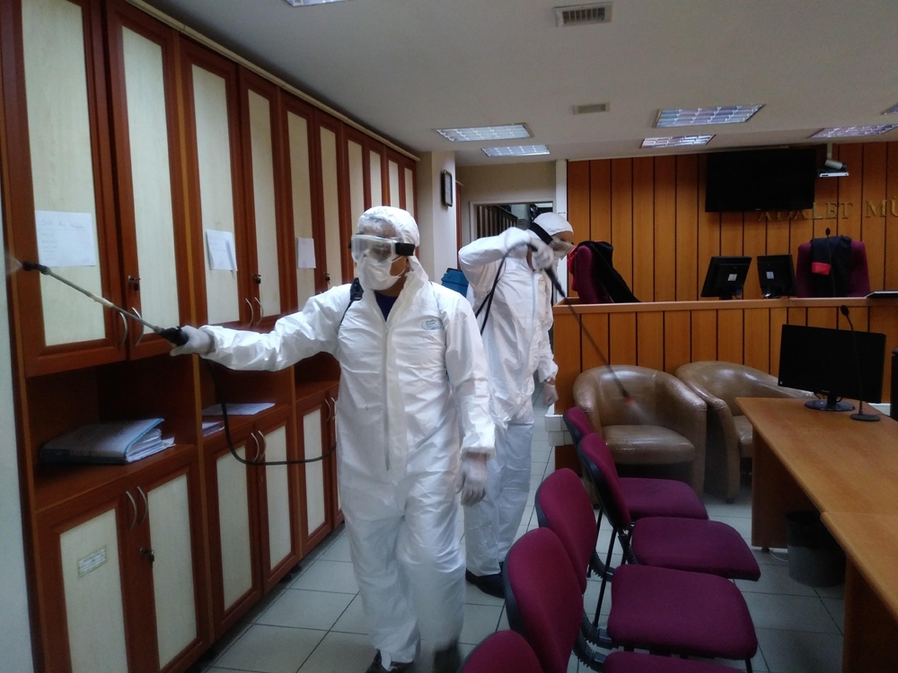 Bakırköy Adliyesi’nde ’Korona virüs’ önlemleri