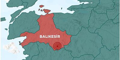 Balıkesir'de 6,1 büyüklüğünde deprem