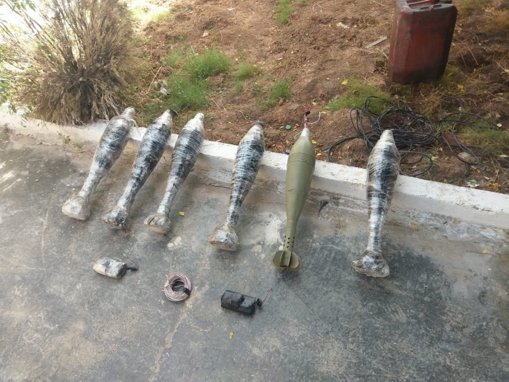 Barış Pınarı bölgesinde 6 havan imha edildi