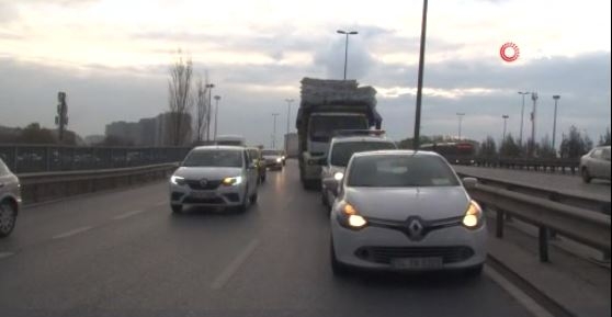 Basın Ekspres’i felç eden kaza